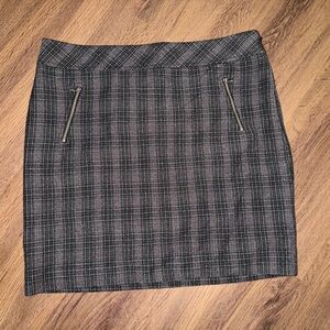 Plaid Gray Women's Skirt